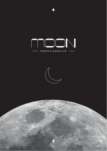 Moon Carte postale (x25)