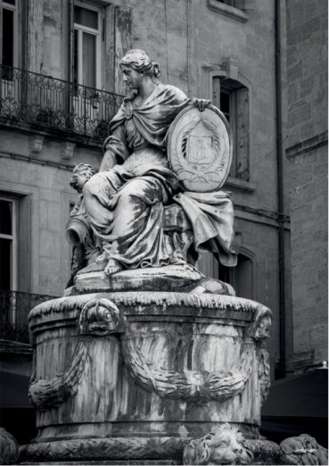 Statue Montpellier Carte...