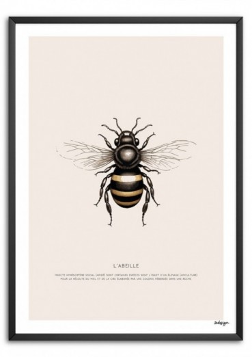 L'abeille Affiche