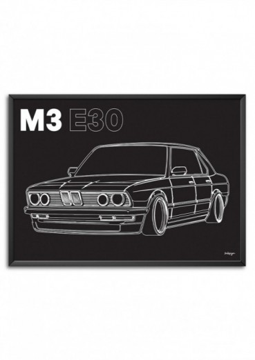 M3 E30 Affiche