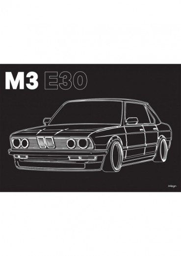 M3 E30 Affiche