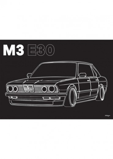 M3 E30 Carte de vœux (x25)