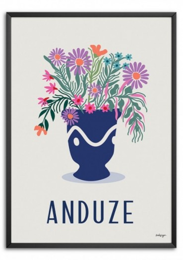 Vase d'Anduze Affiche