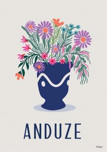 Vase d'Anduze Affiche