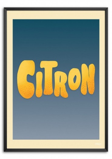 Le citron Affiche