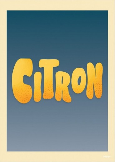 Le citron Affiche