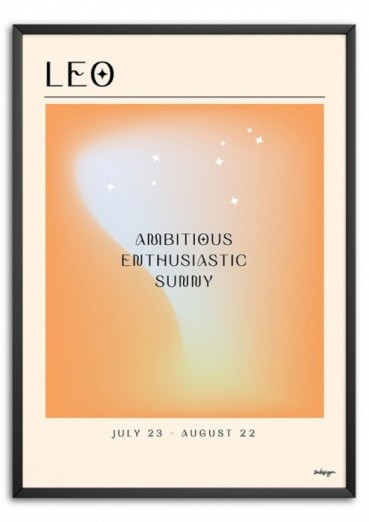 Signe astrologique Leo Affiche