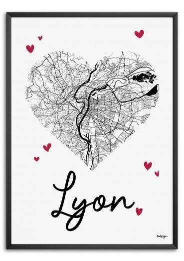 Lyon je t'aime Affiche